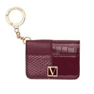 Victoria's Secret Burgundy Key & Card Holder